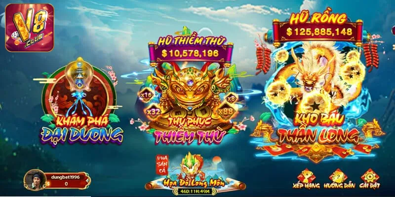 Game bắn cá V8club – Săn thưởng cực đỉnh ngay hôm nay Các loại hình bắn cá V8club