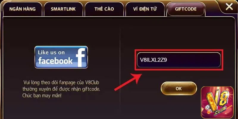 Tập hợp các giftcode V8club hấp dẫn vừa cập nhật 2024 Hướng dẫn anh em cược thủ cách lấy mã Giftcode V8club