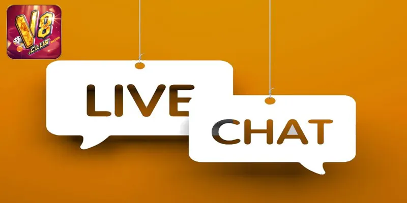 Liên Hệ V8club Live Chat trên Website